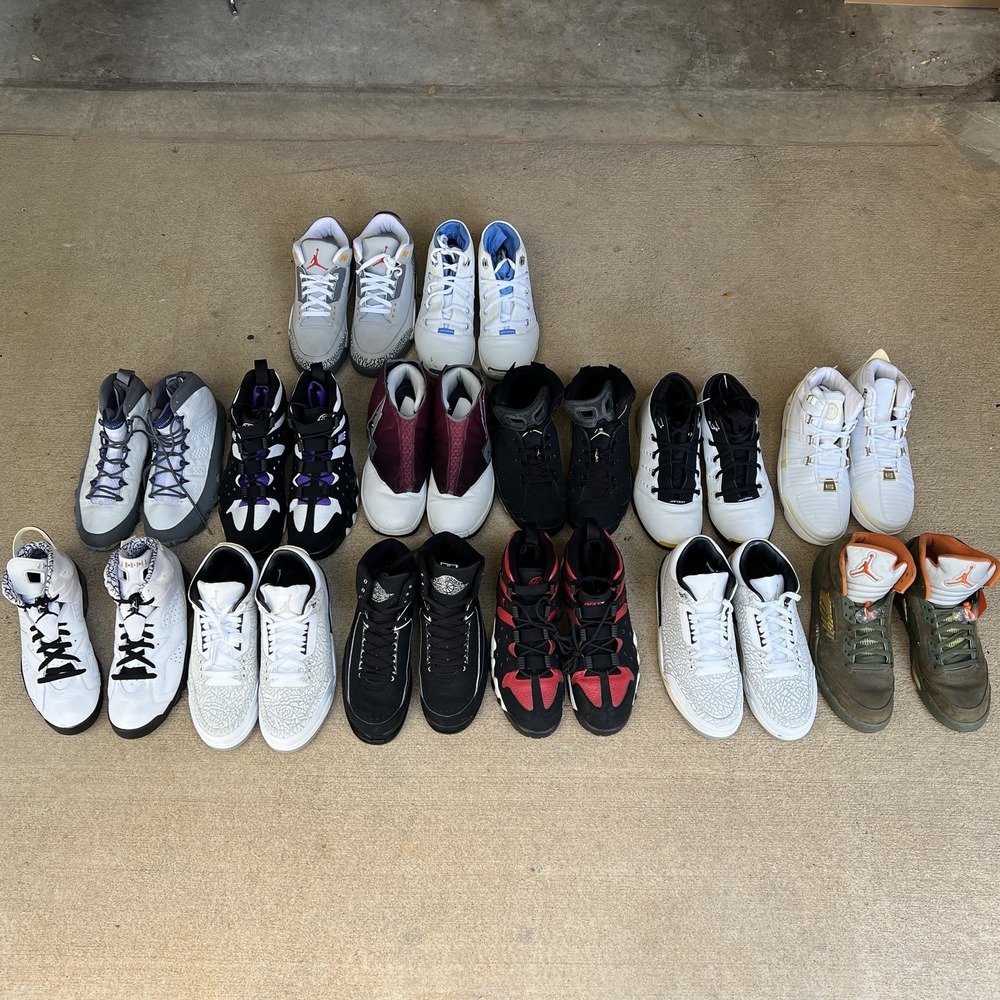 FOR REPAIR Lot of 14 Various Nike Air Jordans Mens Size 12-14 Sneakers Shoes